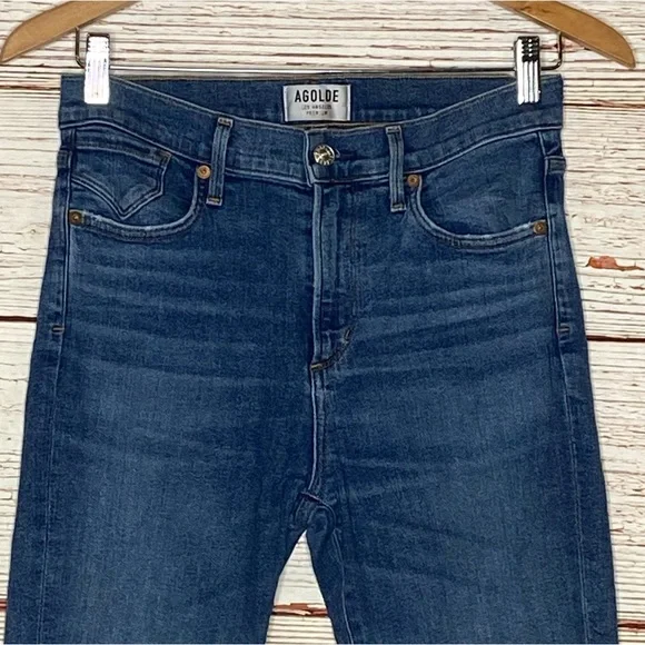 Agolde Sophie High Rise Skinny Crop Jeans in Adore Sz 27 - Picture 6 of 14